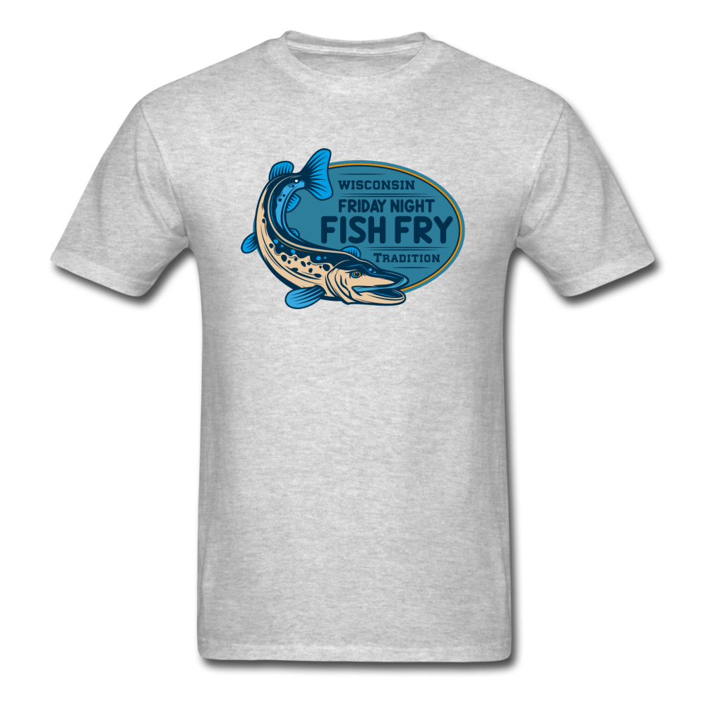 Wisconsin Friday Night Fish Fry Tradition - Unisex Classic T-Shirt - heather gray