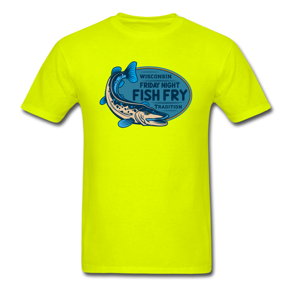 Wisconsin Friday Night Fish Fry Tradition - Unisex Classic T-Shirt - safety green