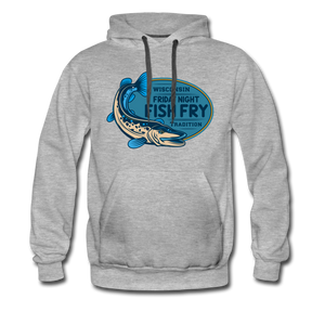 Wisconsin Friday Night Fish Fry Tradition - Men’s Premium Hoodie - heather gray