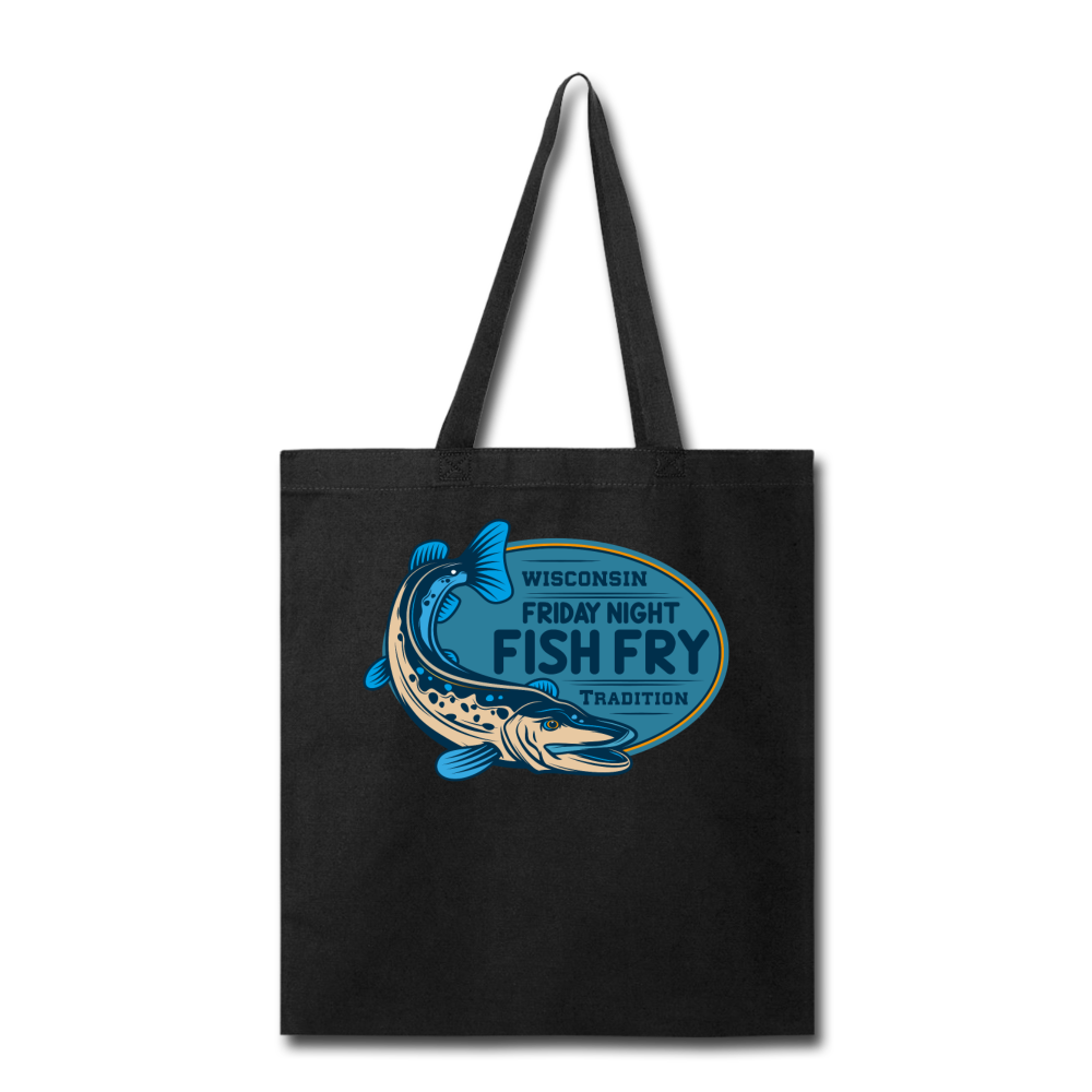 Wisconsin Friday Night Fish Fry Tradition - Tote Bag - black