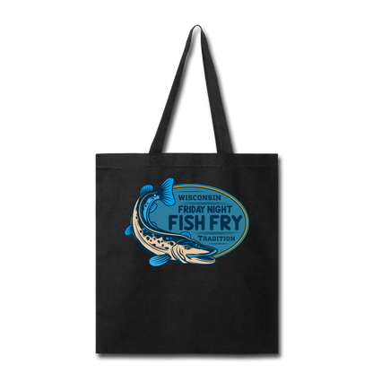 Wisconsin Friday Night Fish Fry Tradition - Tote Bag - black