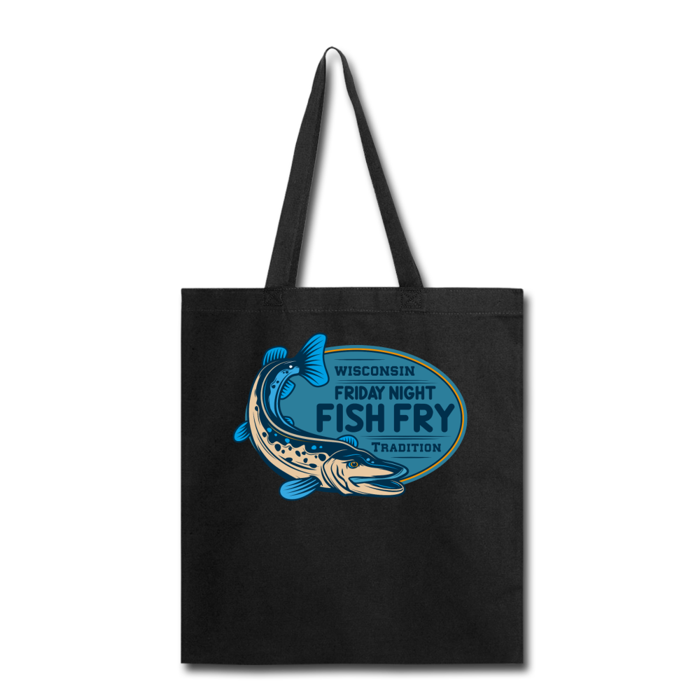 Wisconsin Friday Night Fish Fry Tradition - Tote Bag - black