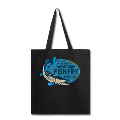 Wisconsin Friday Night Fish Fry Tradition - Tote Bag - black