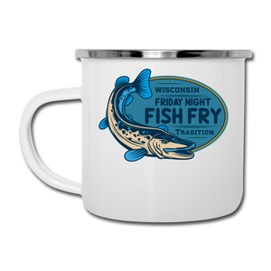 Wisconsin Friday Night Fish Fry Tradition - Camper Mug - white