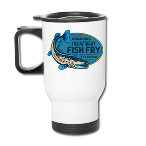 Wisconsin Friday Night Fish Fry Tradition - Travel Mug - white