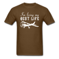 I'm Living My Best Life - White - Unisex Classic T-Shirt - brown