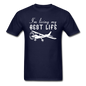 I'm Living My Best Life - White - Unisex Classic T-Shirt - navy