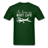 I'm Living My Best Life - White - Unisex Classic T-Shirt - forest green