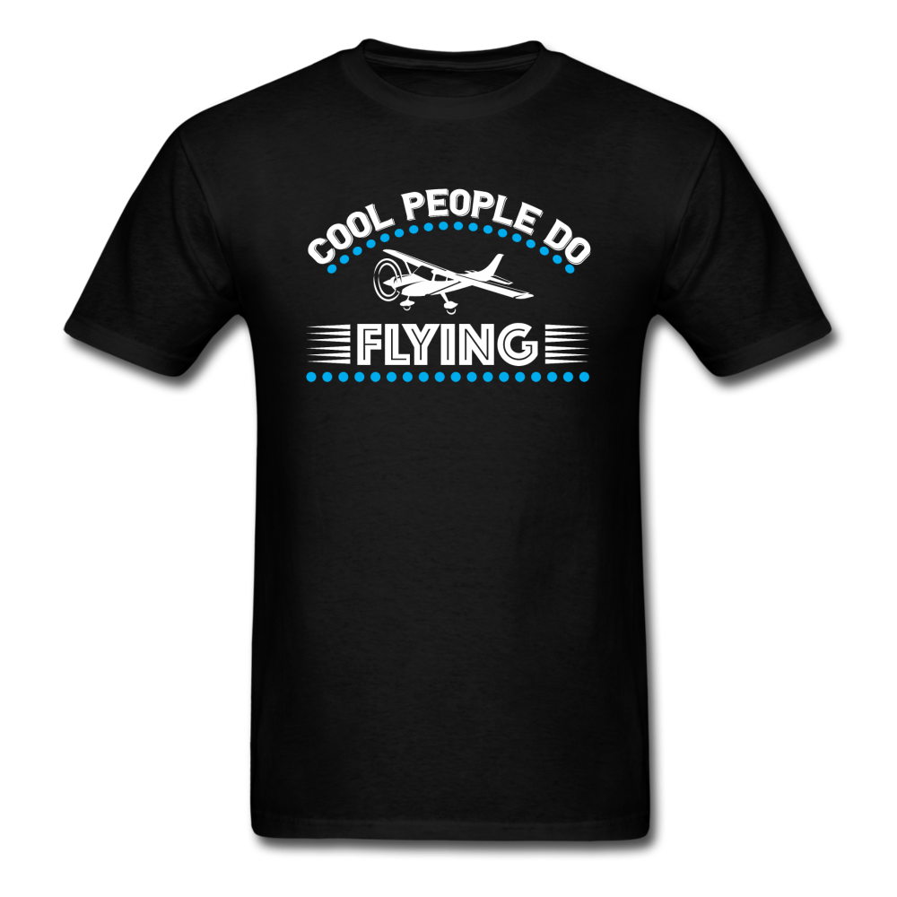 Cool People Do Flying - Unisex Classic T-Shirt - black