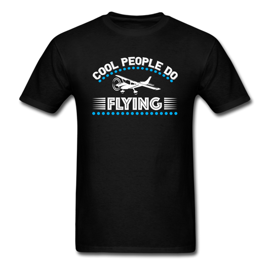 Cool People Do Flying - Unisex Classic T-Shirt - black