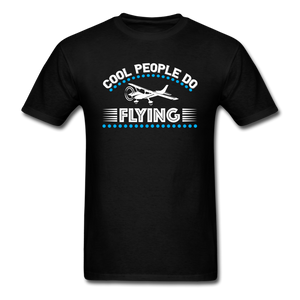 Cool People Do Flying - Unisex Classic T-Shirt - black