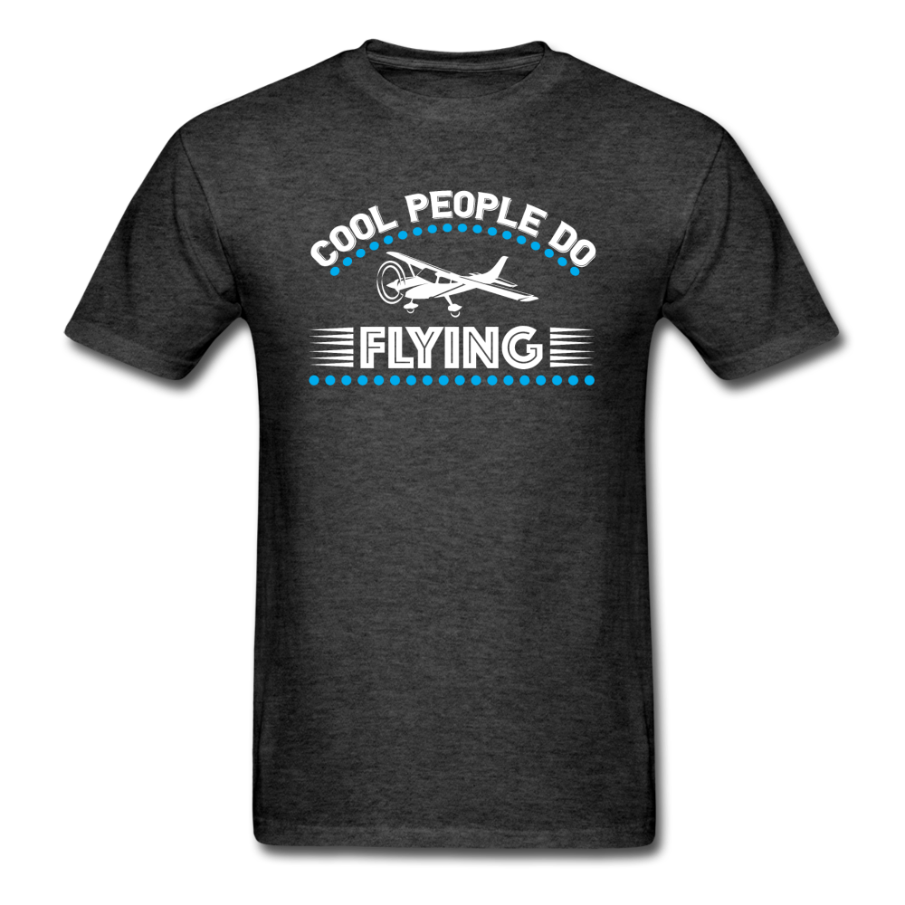 Cool People Do Flying - Unisex Classic T-Shirt - heather black