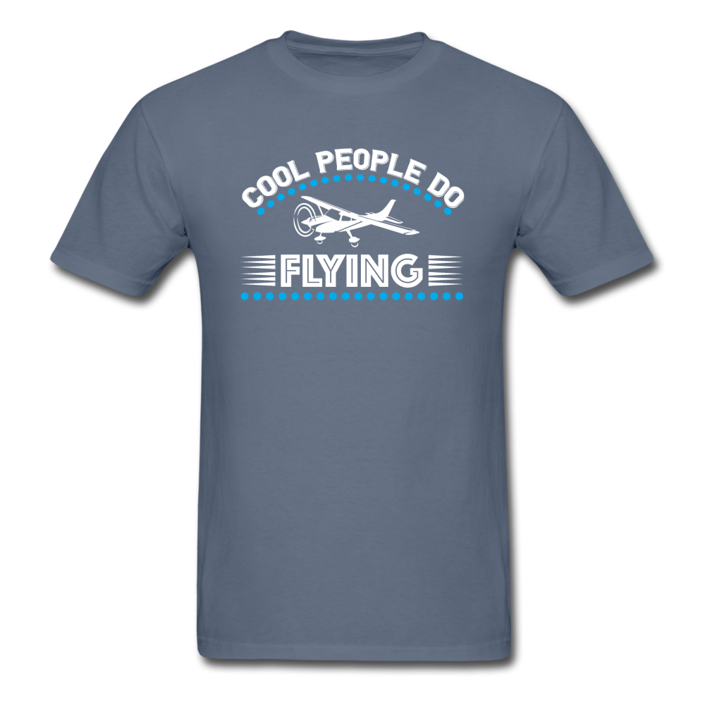 Cool People Do Flying - Unisex Classic T-Shirt - denim