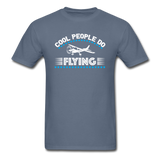 Cool People Do Flying - Unisex Classic T-Shirt - denim