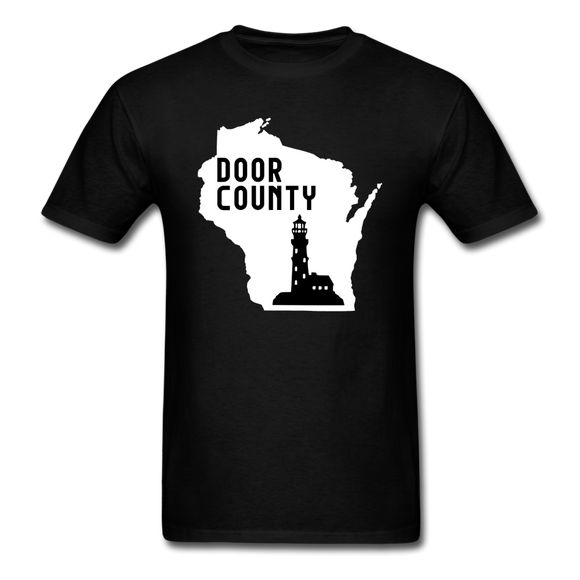 Door County Wisconsin - Lighthouse - Unisex Classic T-Shirt - black