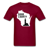 Door County Wisconsin - Lighthouse - Unisex Classic T-Shirt - burgundy