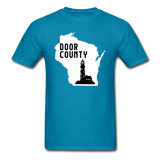 Door County Wisconsin - Lighthouse - Unisex Classic T-Shirt - turquoise