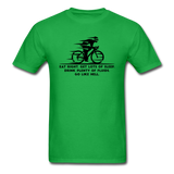 Eat Right, Go Like Hell - Black - Unisex Classic T-Shirt - bright green