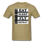 Eat, Sleep, Fly Repeat - v2 - Unisex Classic T-Shirt - khaki