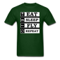 Eat, Sleep, Fly Repeat - v2 - Unisex Classic T-Shirt - forest green