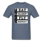 Eat, Sleep, Fly Repeat - v2 - Unisex Classic T-Shirt - denim