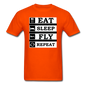 Eat, Sleep, Fly Repeat - v2 - Unisex Classic T-Shirt - orange