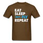 Eat, Sleep, Fly Repeat - v3 - Unisex Classic T-Shirt - brown