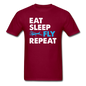 Eat, Sleep, Fly Repeat - v3 - Unisex Classic T-Shirt - burgundy