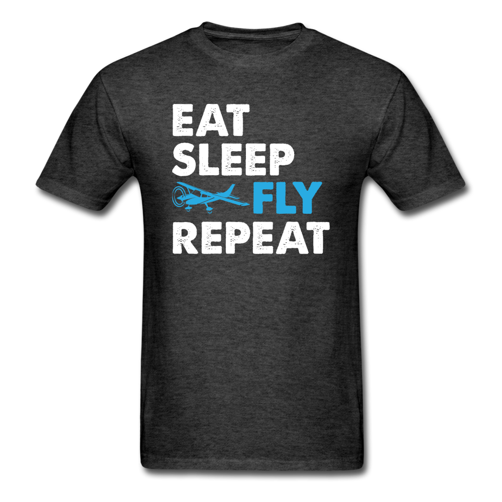 Eat, Sleep, Fly Repeat - v3 - Unisex Classic T-Shirt - heather black