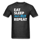 Eat, Sleep, Fly Repeat - v3 - Unisex Classic T-Shirt - heather black