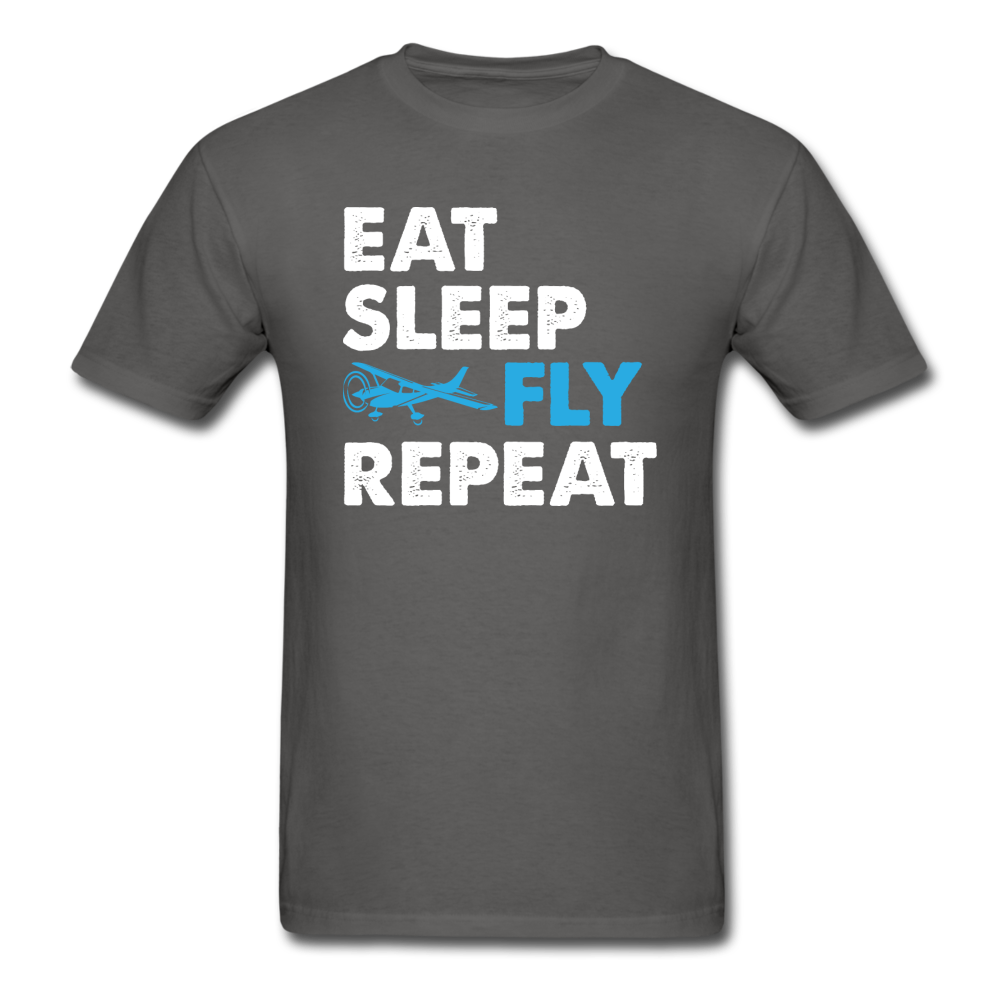 Eat, Sleep, Fly Repeat - v3 - Unisex Classic T-Shirt - charcoal