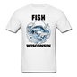 Fish Wisconsin - Unisex Classic T-Shirt - white