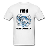 Fish Wisconsin - Unisex Classic T-Shirt - white