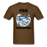 Fish Wisconsin - Unisex Classic T-Shirt - brown