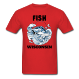 Fish Wisconsin - Unisex Classic T-Shirt - red