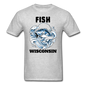 Fish Wisconsin - Unisex Classic T-Shirt - heather gray