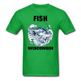 Fish Wisconsin - Unisex Classic T-Shirt - bright green