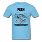 Fish Wisconsin - Unisex Classic T-Shirt - aquatic blue