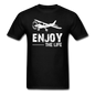 Enjoy The Life - Flying - White - Unisex Classic T-Shirt - black