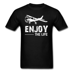 Enjoy The Life - Flying - White - Unisex Classic T-Shirt - black