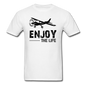 Enjoy The Life - Flying - Black - Unisex Classic T-Shirt - white