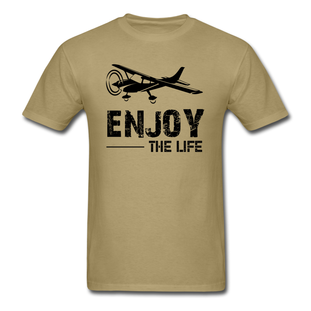 Enjoy The Life - Flying - Black - Unisex Classic T-Shirt - khaki