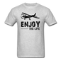 Enjoy The Life - Flying - Black - Unisex Classic T-Shirt - heather gray