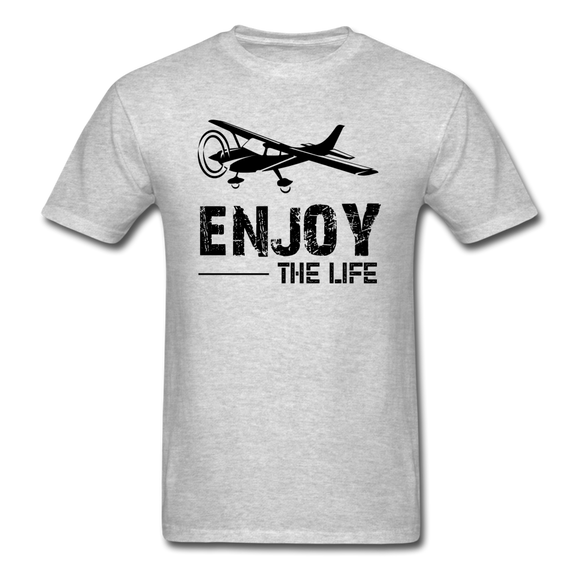 Enjoy The Life - Flying - Black - Unisex Classic T-Shirt - heather gray