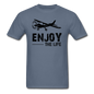 Enjoy The Life - Flying - Black - Unisex Classic T-Shirt - denim