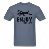 Enjoy The Life - Flying - Black - Unisex Classic T-Shirt - denim