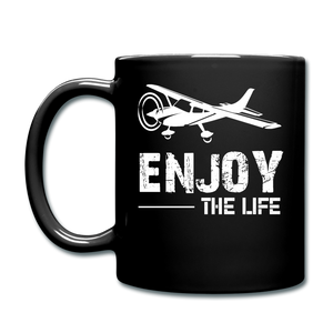 Enjoy The Life - Flying - White - Full Color Mug - black