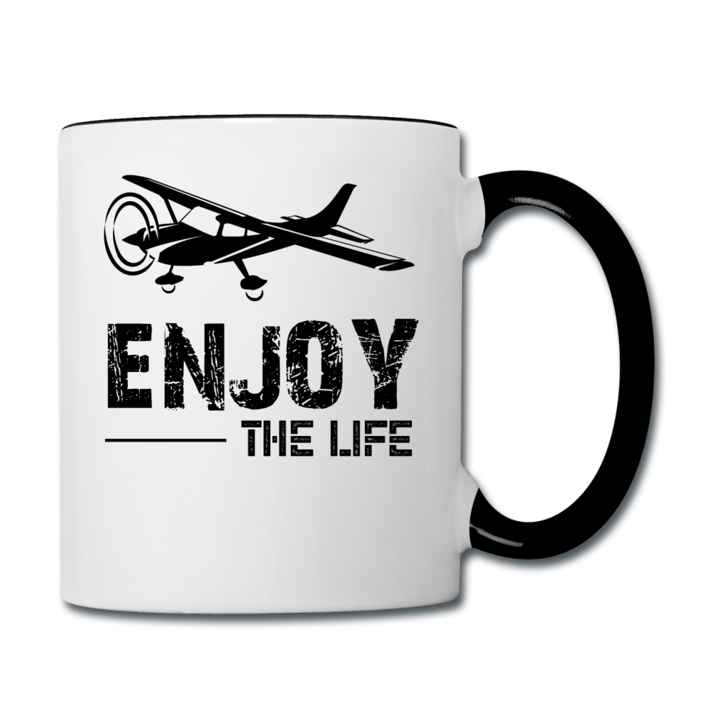 Enjoy The Life - Flying - Black - Contrast Coffee Mug - white/black