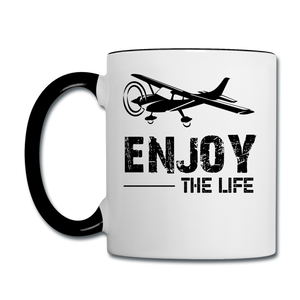 Enjoy The Life - Flying - Black - Contrast Coffee Mug - white/black