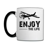 Enjoy The Life - Flying - Black - Contrast Coffee Mug - white/black